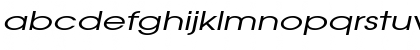 Download AtillaExtended Italic Font Lowercase Preview