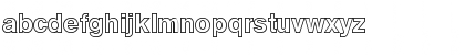 Download AtkinsOutlineMedium Regular Font Lowercase Preview