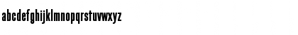 Download BlockGothicBoldExtraCond Roman Font Lowercase Preview