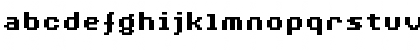 Download AuX DotBitC Xtra Bold Regular Font Lowercase Preview