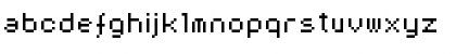 Download AuX DotBitC Regular Font Lowercase Preview