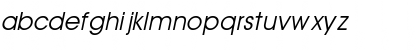 Download AvantGuardSW Italic Font Lowercase Preview