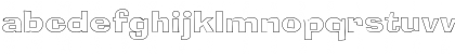 Download BloxOutline Regular Font Lowercase Preview