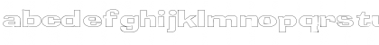 Download BloxOutlineExtended Regular Font Lowercase Preview