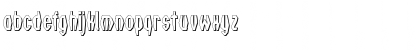 Download a_Technocrat3DFnt Regular Font Lowercase Preview