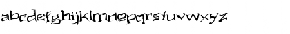 Download Aliens ate my mum Regular Font Lowercase Preview