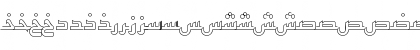 Download ArabicKufiOutlineSSK Regular Font Lowercase Preview