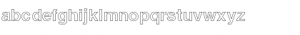 Download Arena Outline Regular Font Lowercase Preview