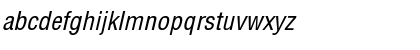 Download ArenaCondensed Italic Font Lowercase Preview