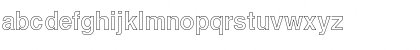Download ArenaOutline Regular Font Lowercase Preview