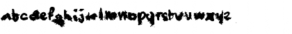 Download BlueTrash Regular Font Lowercase Preview