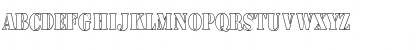 Download Army Hollow Thin Regular Font Lowercase Preview