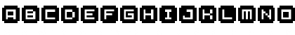 Download BM stamp A9 Font Lowercase Preview