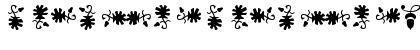 Download Borderbats-Fleur Regular Font Lowercase Preview