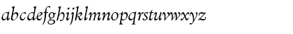 Download Cleric Light SSi Light Italic Font Lowercase Preview