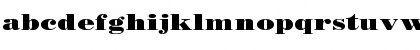 Download BODIDLYbold Wide Regular Font Lowercase Preview