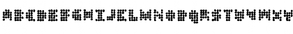 Download DT 104 in outbreak Regular Font Lowercase Preview