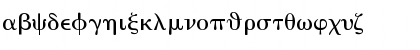 Download Eisago Greek SSi Regular Font Lowercase Preview