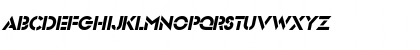 Download FuturistStencil Italic Font Lowercase Preview