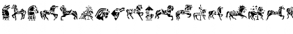 Download GE Carousel Horses Regular Font Lowercase Preview