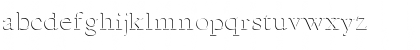 Download GE Emboss Regular Font Lowercase Preview