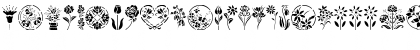 Download GE Floral Stencils Regular Font Lowercase Preview