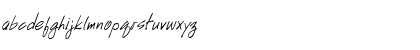 Download HandScriptUpright Italic Font Lowercase Preview