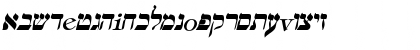 Download Hebrew-Italic Regular Font
