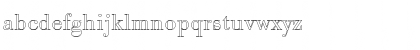 Download BodoniAntTLigOu1 Regular Font Lowercase Preview