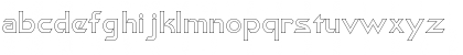 Download Khan Outline Font Lowercase Preview