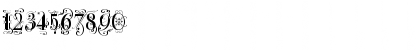 Download BodoniClassicDecoCaps Regular Font Numeric Preview
