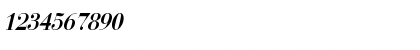 Download BodoniCondensed Bold-Italic Font Numeric Preview