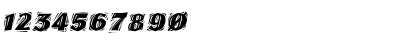 Download LinoLetterCutRagged Italic Font Numeric Preview