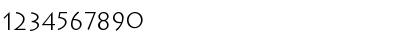 Download LithographLight Regular Font Numeric Preview