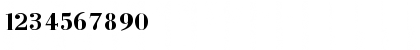 Download BodoniCyrillic Bold Font Numeric Preview