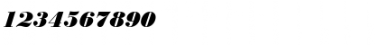 Download BodoniDBla Italic Font Numeric Preview