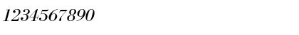 Download BodoniFLF Medium Italic Font Numeric Preview