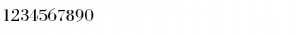 Download BodoniFLF Regular Font Numeric Preview