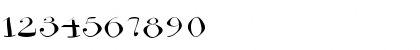 Download BodoniFlying Regular Font Numeric Preview