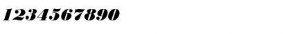Download BodoniH Bold Italic Font Numeric Preview