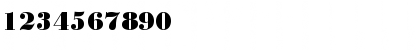 Download BodoniH Bold Font Numeric Preview