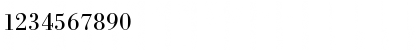 Download BodoniIbmTReg Regular Font Numeric Preview