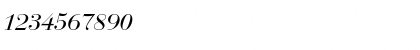 Download BodoniNo1URWD Italic Font Numeric Preview