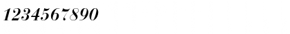 Download BodoniNo1URWDDemBol Italic Font Numeric Preview