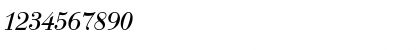 Download BodoniNo1URWT Italic Font Numeric Preview
