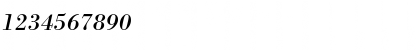 Download BodoniPS Italic Font Numeric Preview