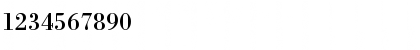 Download BodoniPS Regular Font Numeric Preview