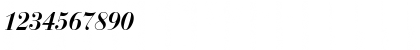 Download BodoniRecut BoldItalic Font Numeric Preview