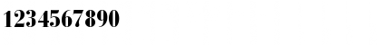 Download BodoniRecutBlackCondensedSSK Regular Font Numeric Preview