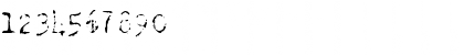 Download Old Typewriter Skimpy Font Numeric Preview